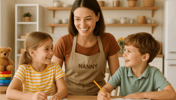 Nanny and children